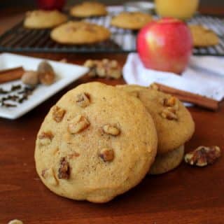 Amazingly Soft Walnut Applesauce Cookies | Kitchen Cents