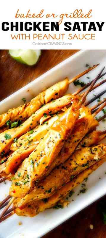 Chicken Satay with Peanut Sauce | 21+ Easy Appetizers