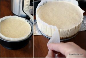 Instant Pot Eggnog Cheesecake is done Kitchen Cents
