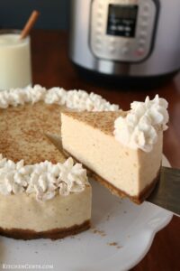 Instant Pot Gingerbread Eggnog Cheesecake Kitchen Cents (4)