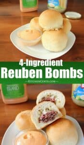 Easy 4-Ingredient Reuben Bombs | Kitchen Cents