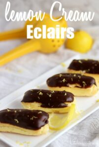Easy Lemon Cream Eclairs | Kitchen Cents