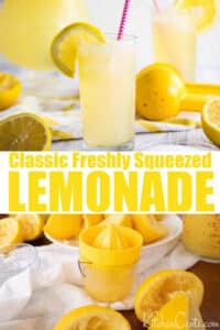 How to make Classic Freshly Squeezed Lemonade with sugar recipe | Kitchen Cents
