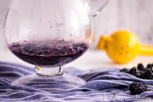 Easy Homemade Blackberry Lemonade Recipe start with blackberry puree | Kitchen Cents