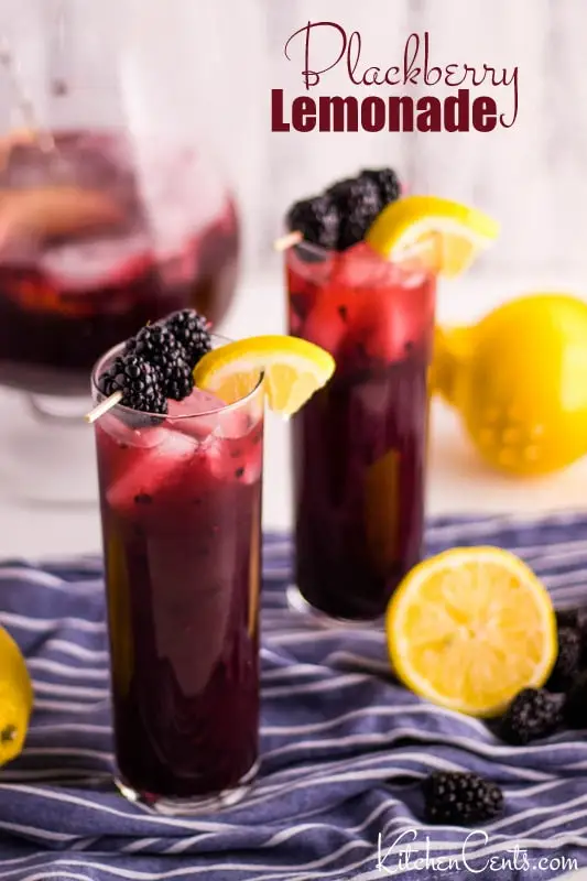 Easy Homemade Blackberry Lemonade Recipe | Kitchen Cents