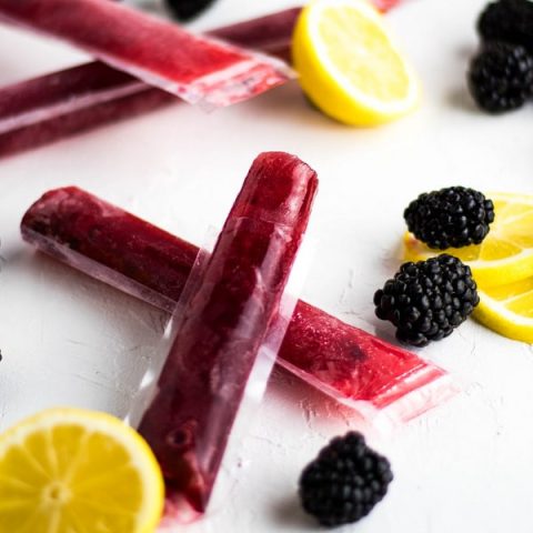 Easy Homemade Blackberry Lemonade Popsicle Recipe | Kitchen Cents