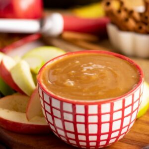 Easy Instant Pot Caramel Dip with apples | KitchenCents.com