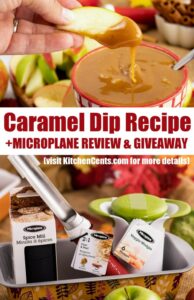 Easy Caramel Dip with Apples | Microplane giveaway | Kitchen Cents