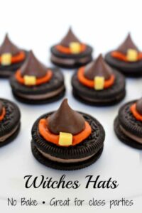 Witches Hats | 21+ Easy No Bake Halloween Treats | Kitchen Cents