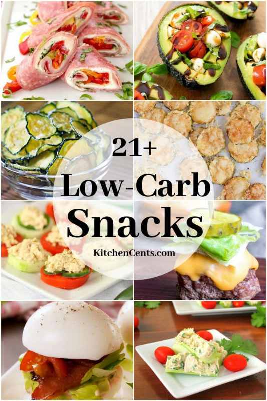 21+ Low Carb Snacks sure to crush your hunger- Kitchen Cents