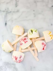 Easy Frozen Yogurt Fruit Pops | 21+ Healthy Frozen Snacks | Kitchen Cents