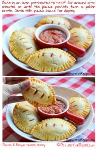 Football Pizza Pockets | 29+ Delicious Superbowl Party Foods