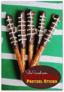 Football Pretzel Sticks | 29+ Delicious Superbowl Party Foods