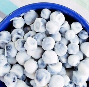 Frozen Blueberry Yogurt Bites | 21+ Healthy Frozen Snacks | Kitchen Cents