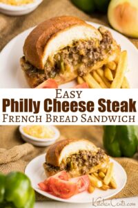 Easy Philly Cheese Steak Sandwich | Kitchen Cents