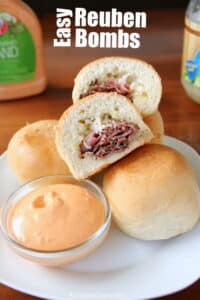Reuben Bombs | 29+ Delicious Superbowl Party Foods