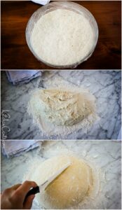Getting ready to bake easy no knead Artisan Bread Recipe | Kitchen Cents