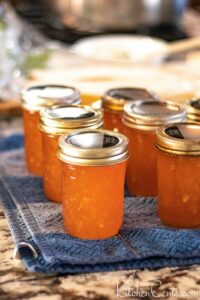 Peach Zucchini Jam sealed and shelf stable | Kitchen Cents
