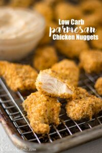 Easy Low Carb Parmesan Chicken Nuggets Recipe | Kitchen Cents
