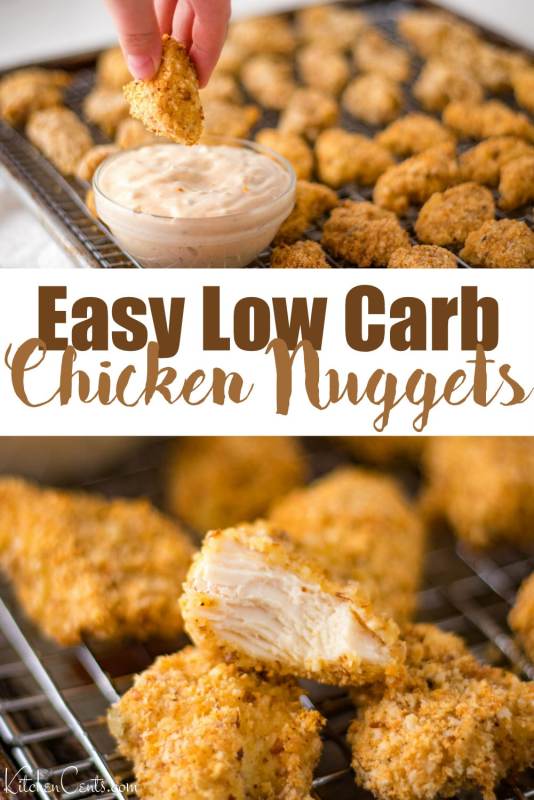 Easy Low Carb Parmesan Chicken Nuggets Recipe | Kitchen Cents