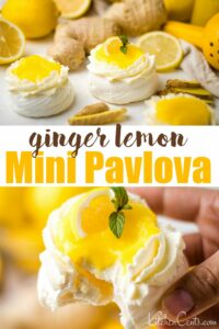Easy Ginger Lemon Curd Mini Pavlova Dessert | Kitchen Cents