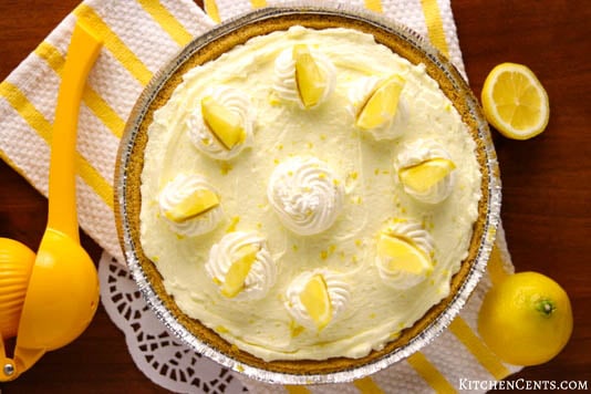 Heavenly Lemon Cream Pie, easy to make and no bake | Kitchen Cents