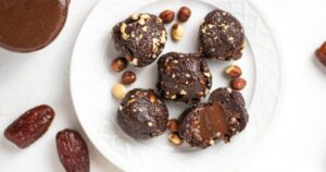 Naturally sweet, delicious date and hazelnut truffles Tastes like nutella truffles | Kitchen Cents