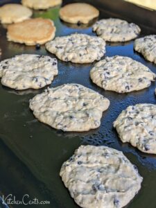 Gluten Free Lemon Blueberry Pancakes on the grill | Kitchen Cents
