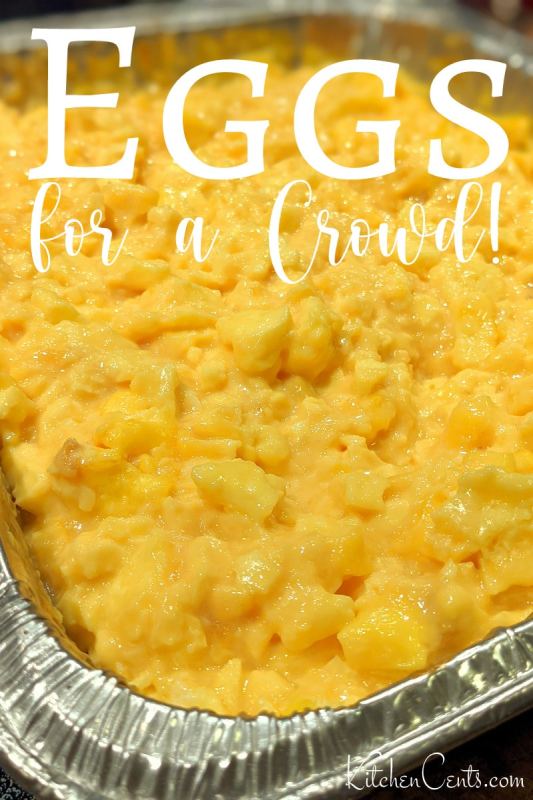 Baked Scrambled Eggs for a crowd | Kitchen Cents