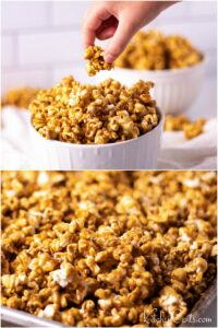 Butter Toffee Caramel Popcorn Pin image | Kitchen Cents