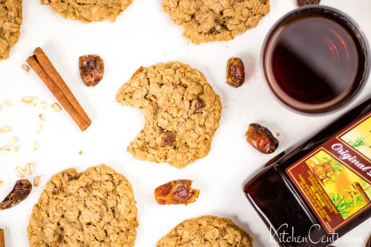Rum Date Oatmeal Cookies perfect for Fall | Kitchen Cents