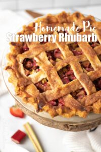 Homemade Rhubarb Pie | Kitchen Cents