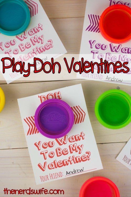 Doh You Want To Be My Valentine | 21+ Free Printable Valentines non-food perfect for kids
