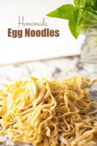 Homemade Egg Noodles with Garlic Butter Sauce Kitchen Cents (4)
