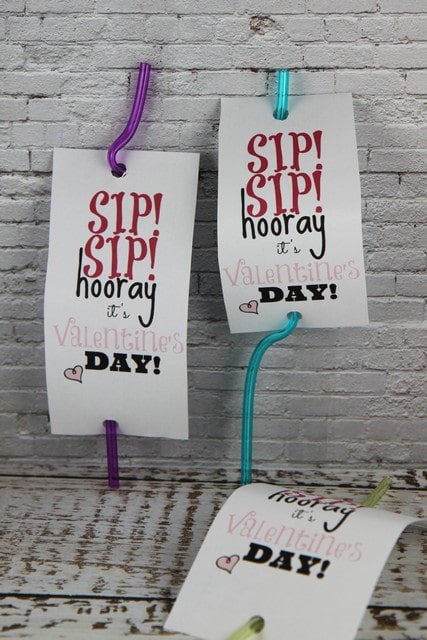 Sip! Sip! Hooray.. | 21+ Free Printable Valentines non-food perfect for kids