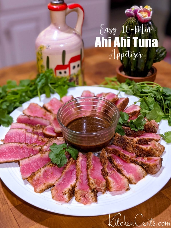 10 minute seared tuna appetizer | Kitchen Cents