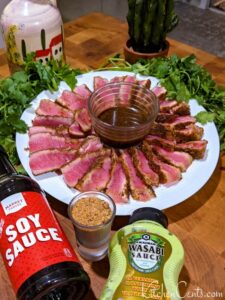 Ingredients for making seared ahi tuna appetizer | Kitchen Cents