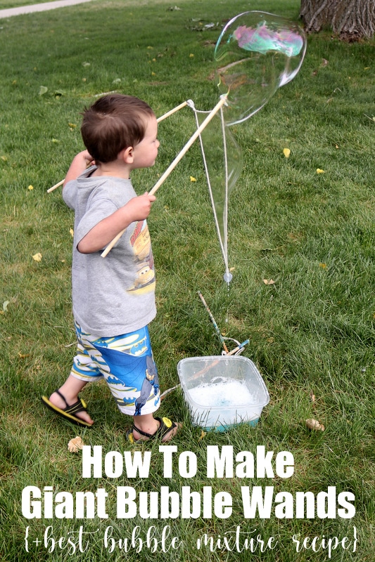 DIY Giant bubble wand with the best bubble mix recipe | Kitchen Cents