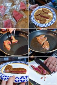 Seared ahi tuna appetizer step by step pictures how to make | Kitchen Cents