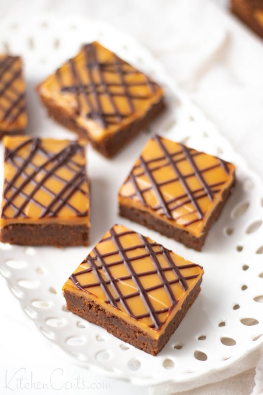 Easy Caramel Brownies for a Crowd | Kitchen Cents