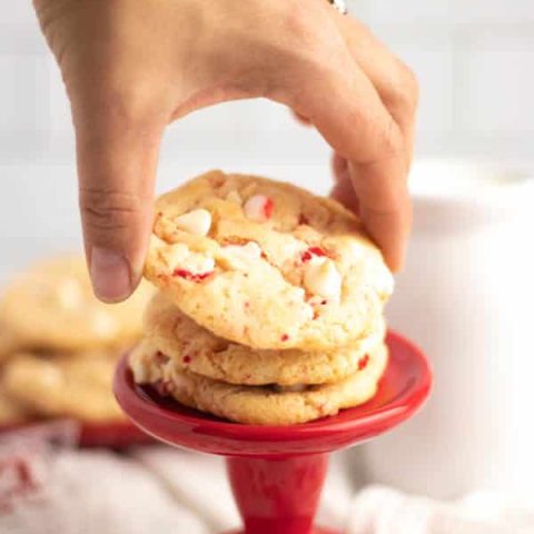 Easy Christmas cookies Peppermint cookies with puffy peppermints | Kitchen Cents