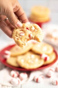 Easy Christmas cookies Peppermint cookies with puffy peppermints | Kitchen Cents