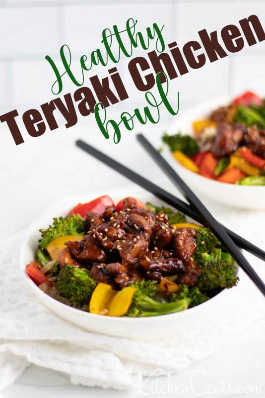 Healthy Teriyaki Chicken Rice Bowl with veggies Kitchen Cents (13)