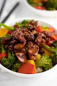 Healthy Teriyaki Chicken Rice Bowl with veggies Kitchen Cents (8)