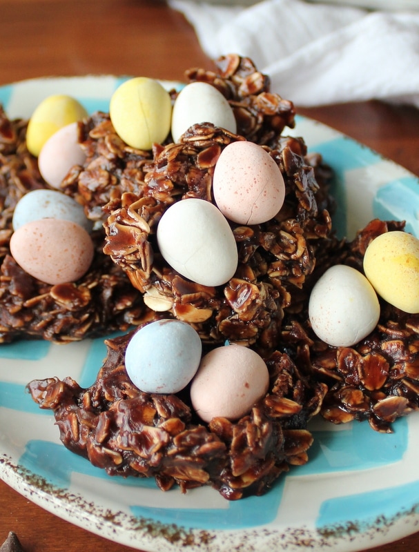 Chocolate No bake Nest cookies easy for Easter | Kitchen Cents