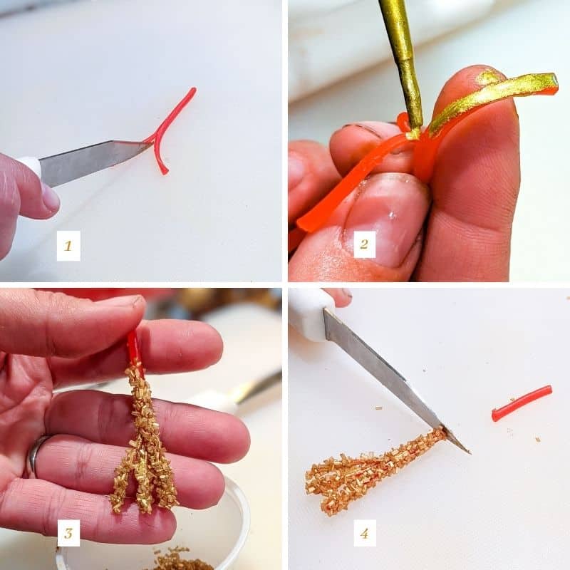 How to make an edible mini graduation cap tassel | Kitchen cents
