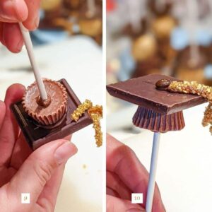 How to make the edible graduation cap stable for your graduation cupcake | Kitchen Cents