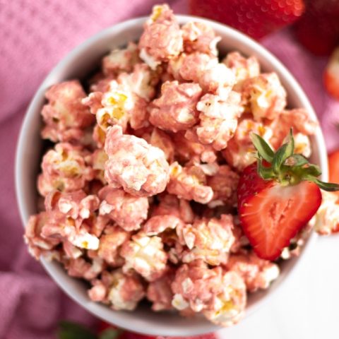 Strawberries & Cream Pink Popcorn
