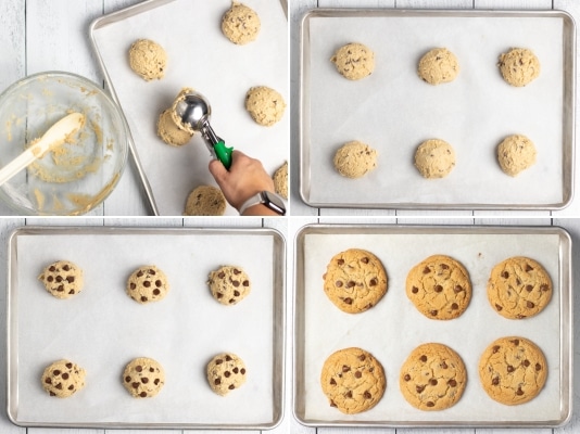 Scoop and bake the chocolate chip cookies | Kitchen Cents