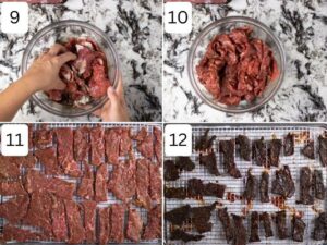 Prepping keto beef jerky for the oven | Kitchen Cents